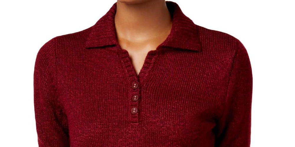Karen Scott Suéter Feminino Gola Pontuda Marrom Tamanho Pequeno G