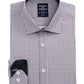 Camisa social masculina slim fit com gola xadrez da SOCIETY of THREADS, preta, tamanho GG17,5x34-35