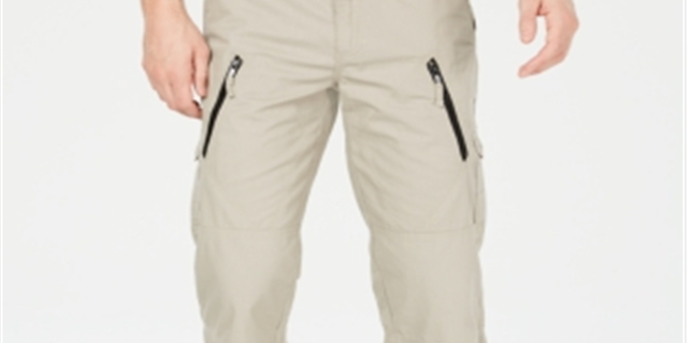 INC International Concepts Shorts cargo masculino Seashell de comprimento maior, marrom, tamanho 38