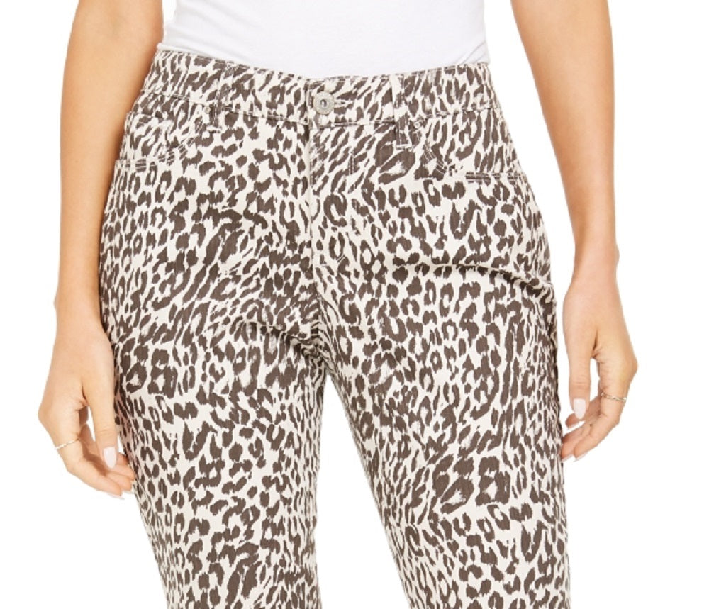 Calça jeans skinny feminina curvilínea estampada estilo &amp; co, Rustcopper, tamanho 18