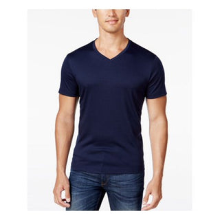 Alfani Men's Navy Short Sleeve Classic Fit T-Shirt Navy Size X-Large