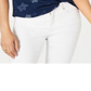 Camiseta feminina estampada com decote em V, estilo &amp; co, azul, tamanho pequeno GG