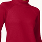 Karen Scott Suéter Feminino de Algodão com Gola Alta Vermelho Tamanho Pequeno P