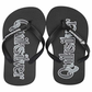 Chinelos Quiksilver Molokai Wordmark Masculinos Pretos Tamanho -11