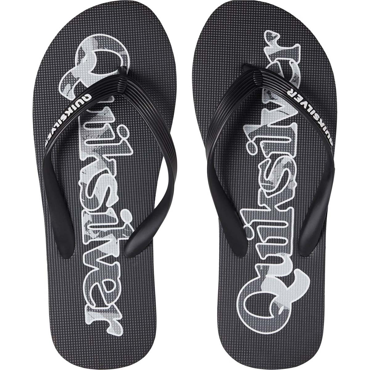 Chinelos Quiksilver Molokai Wordmark Masculinos Pretos Tamanho 12