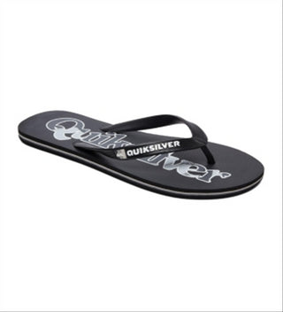 Quiksilver Men's Molokai Wordmark Flip Flops Black Size 13 M