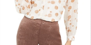 Blusa estampada feminina Alfani branca tamanho X-Large