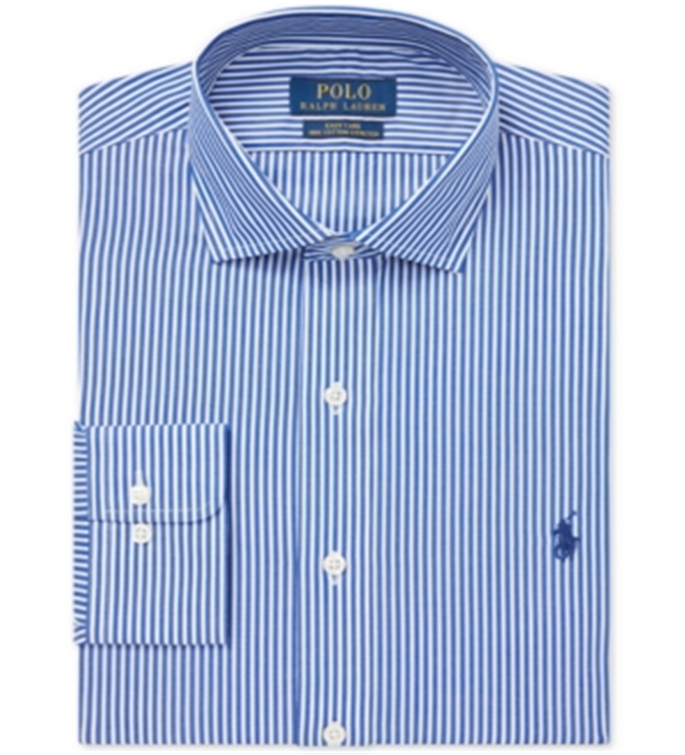 Camisa social masculina Ralph Lauren Classic Fit de algodão, azul, tamanho G