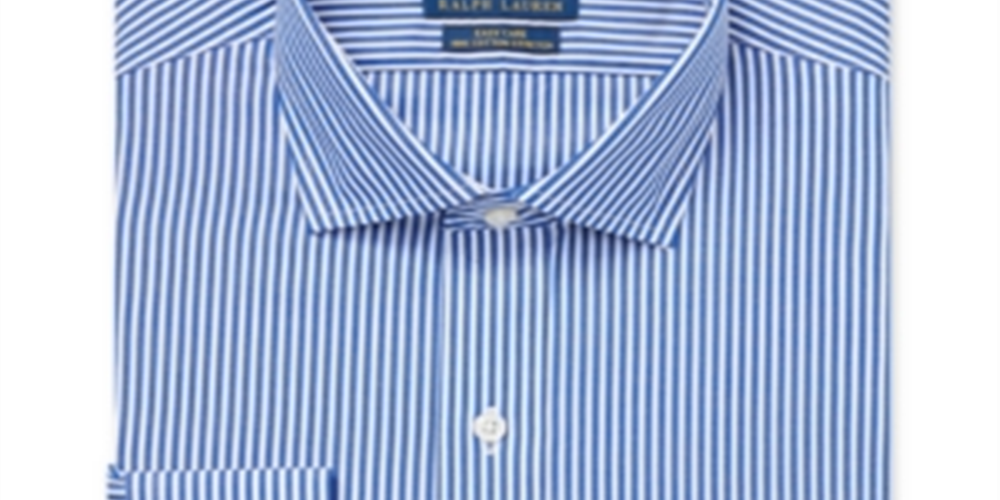 Camisa social masculina Ralph Lauren Classic Fit de algodão, azul, tamanho G