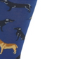 Meias masculinas Hot Sox Labrador Novelty Crew azuis tamanho 10-13