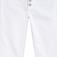 Calça jeans Tommy Hilfiger Big Girl's Button Fly, branca, tamanho 10