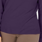 Karen Scott Suéter Feminino com Zíper nas Costas e Gola Simulada Roxo Tamanho XS