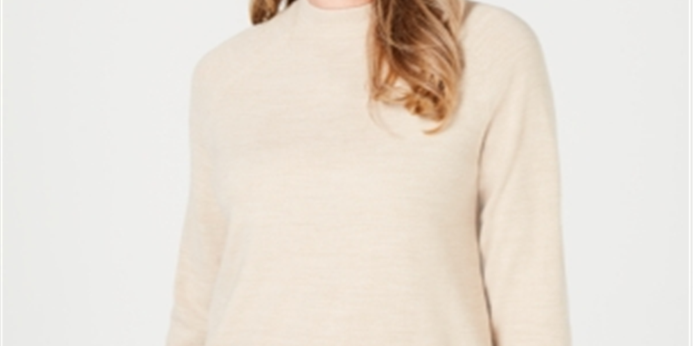 Karen Scott Suéter Feminino Gola Falsa Marrom Tamanho Pequeno Médio