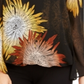 Blusa feminina Alfani com manga bufante, mostarda, tamanho pequeno, P/M