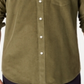 Camisa social masculina com gola clássica Club Room, verde, tamanho pequeno