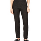 Calça feminina Charter Club Pull-on Ponte Knit Preta Tamanho 2 Petite