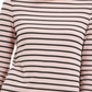 Top listrado canelado feminino Charter Club rosa tamanho pequeno G