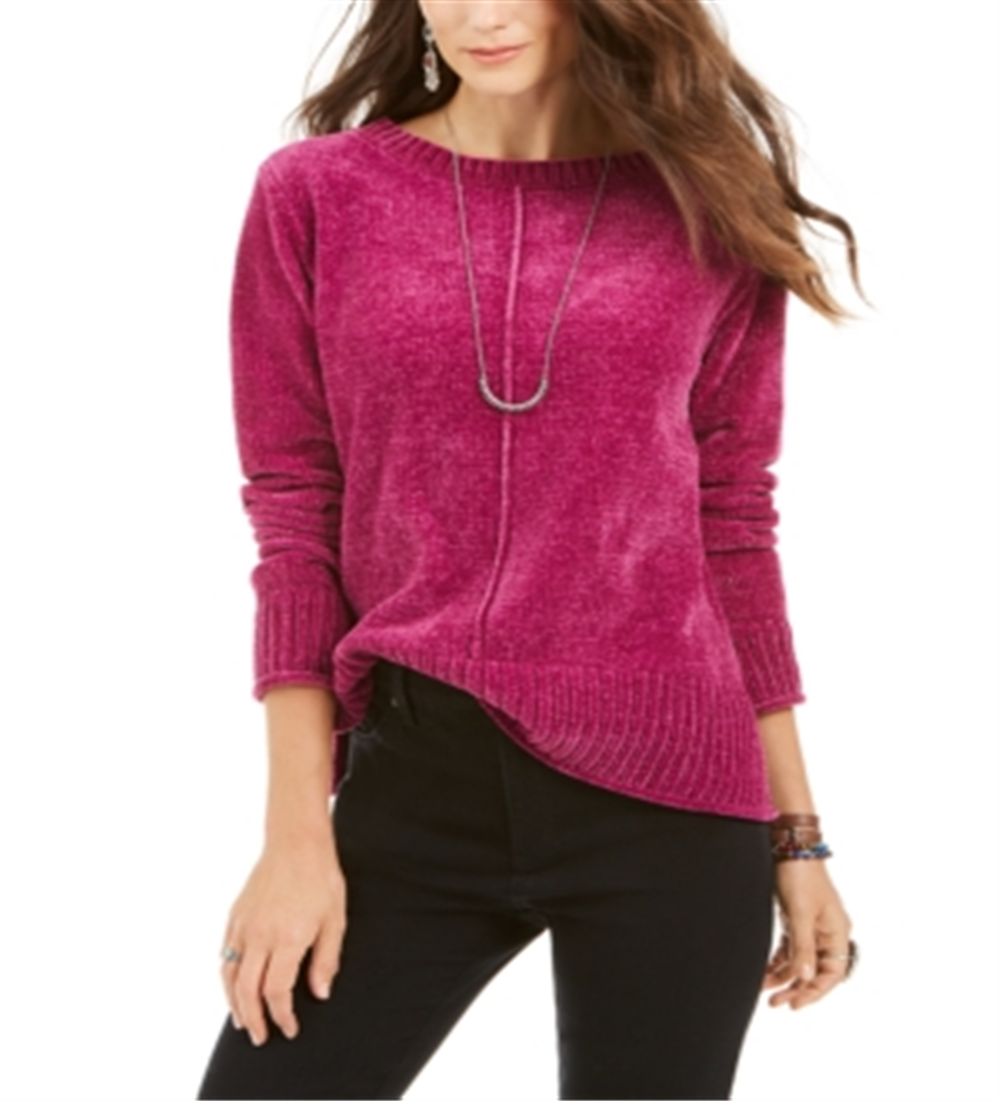 Suéter Feminino de Chenille Style &amp; Co Electix Orchid Tamanho Pequeno P