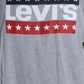 Camiseta Levi's Masculina com Estampa e Logotipo, Gola Redonda Cinza, Tamanho X-G