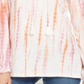 Blusa estilo camponesa tie-dye feminina estilo &amp; co rosa tamanho médio