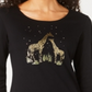 Karen Scott Top Girafa Feminino Preto Tamanho Pequeno GG