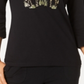 Karen Scott Top Girafa Feminino Preto Tamanho Pequeno GG