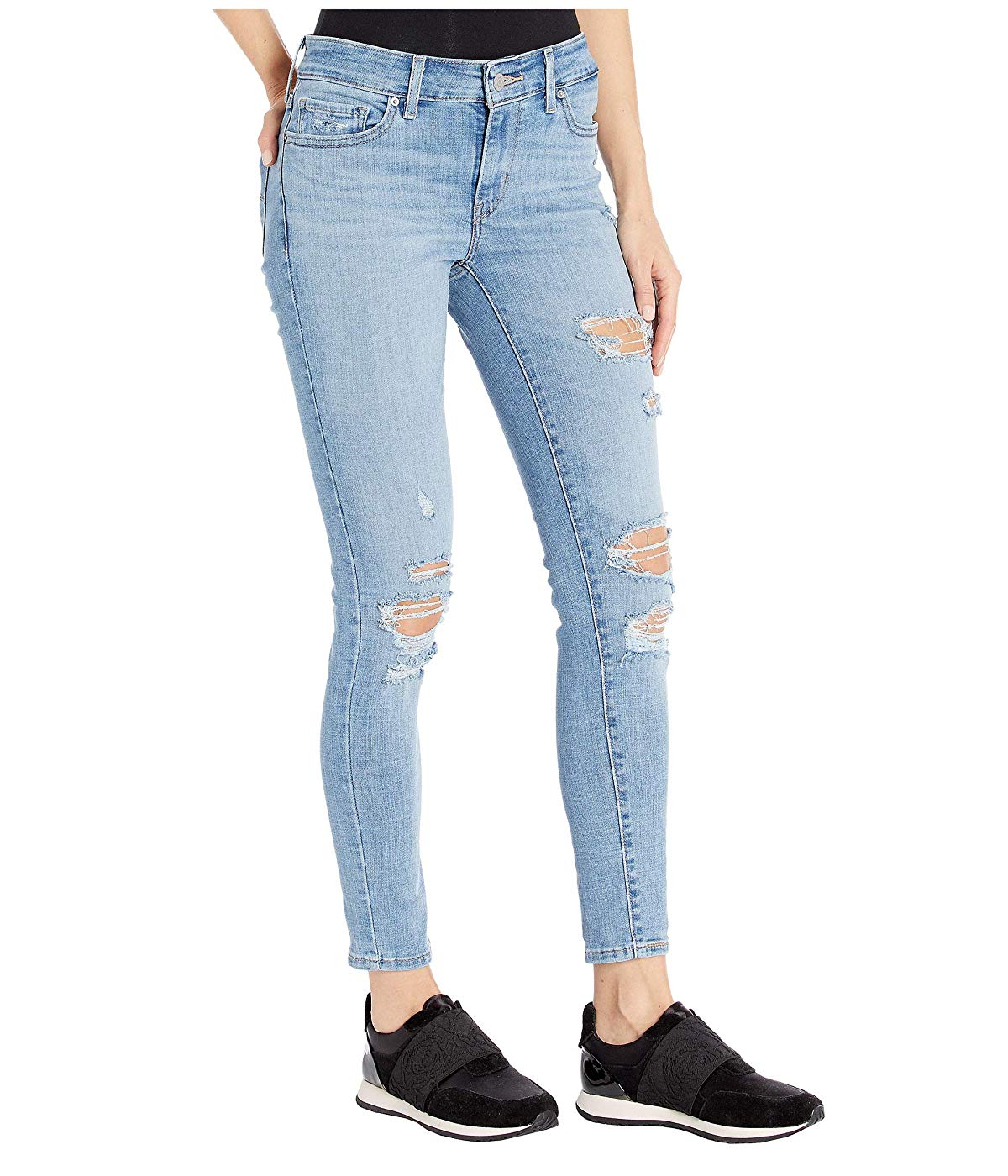 Calça jeans skinny Levi's 711 feminina, azul, tamanho 33