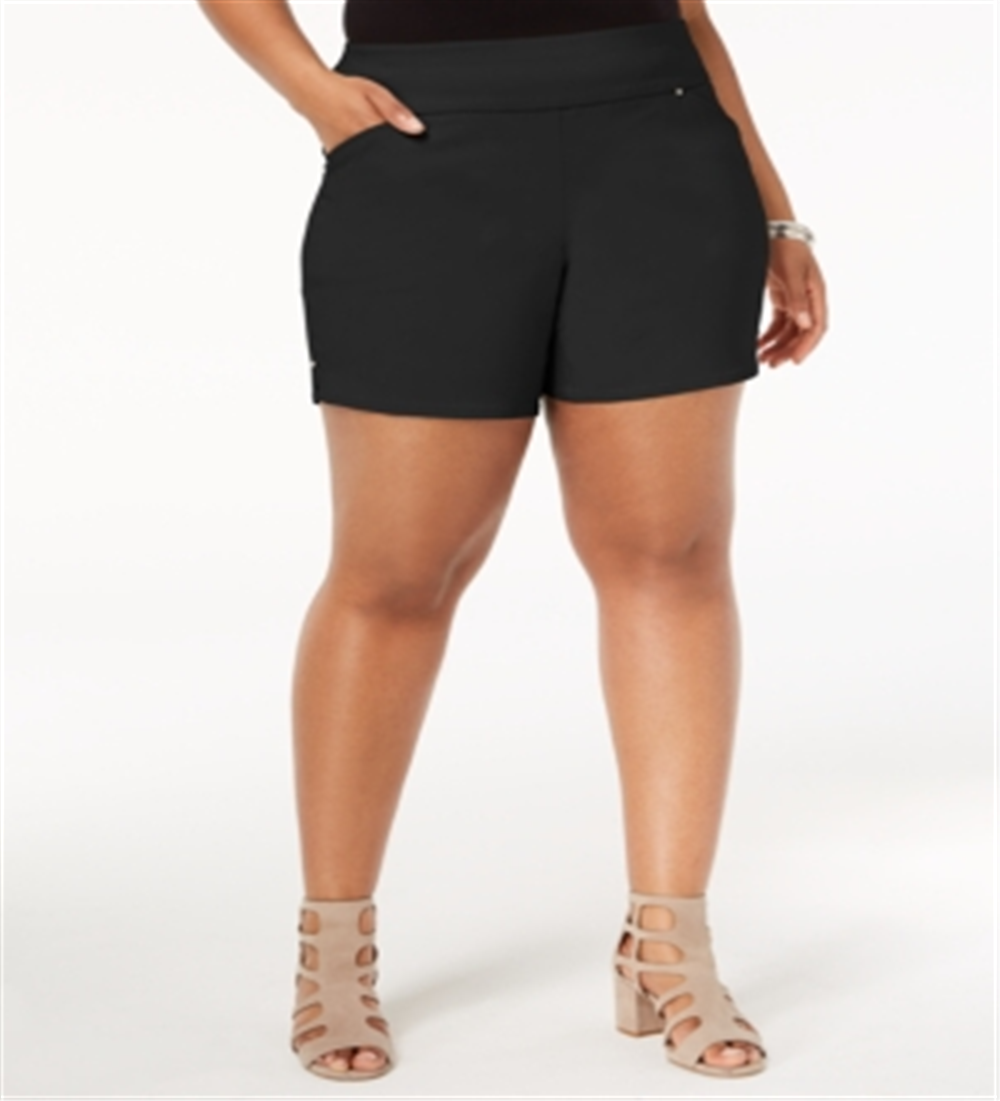 Shorts Plus Size Feminino INC International Concepts Preto Tamanho 28W