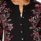 Karen Scott Cardigan feminino com estampa de tapeçaria, roxo, floral, tamanho pequeno P