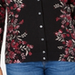 Karen Scott Cardigan feminino com estampa de tapeçaria, roxo, floral, tamanho pequeno P