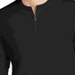 Camisa casual masculina Alfani de manga curta com ajuste clássico e zíper de um quarto, preta, tamanho pequeno