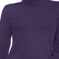 Karen Scott Blusa de gola alta feminina de algodão, roxa, tamanho pequeno M