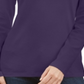 Karen Scott Blusa de gola alta feminina de algodão, roxa, tamanho pequeno M