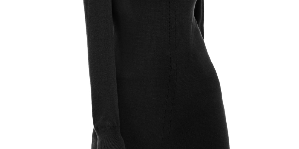 INC International Concepts Suéter túnica feminino com manga bufante, preto, tamanho X-S