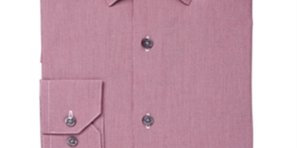 Camisa social masculina Alfani, manga comprida, camisa abotoada, vermelha, tamanho M