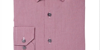 Alfani  Men's Dress Shirt Long Sleeves Button Down Shirt Red Size M