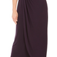 Vestido envelope falso Soutache feminino conectado, roxo, tamanho 8P