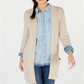 Cardigan longo térmico waffle feminino Style &amp; Co marrom tamanho pequeno G