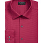Camisa social texturizada Alfani masculina, corte atlético, sarja, vermelha, tamanho P
