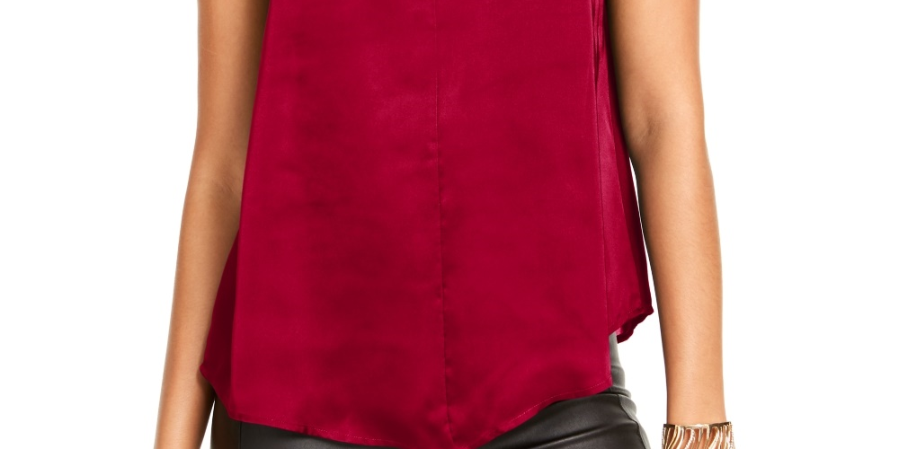 Thalia Sodi Top Halter Feminino com Decote em Corrente Vermelho Tamanho X-G