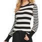 Suéter listrado feminino DKNY cinza tamanho pequeno