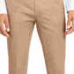 Calça elástica masculina Alfani com estampa clássica elástica, tamanho 38x32, marrom
