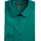 Camisa social masculina Alfani Slim Fit Performance Stretch Easy Care Solid, verde, tamanho M