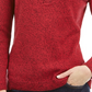Karen Scott Suéter Henley Feminino de Algodão Marmorizado Vermelho Tamanho XX-G