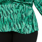 INC International Concepts Top feminino plus size com estampa animal e decote em V, verde, tamanho 0X