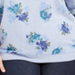 Moletom feminino Karen Scott Plus com estampa de lã azul tamanho 0X