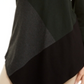 Blusa feminina Alfani Plus Colorblock assimétrica verde tamanho 3X