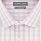 Camisa social xadrez elástica de desempenho slim fit masculina Geoffrey Beene, tamanho blush, L 16-16/5