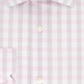 Camisa social xadrez elástica de desempenho slim fit masculina Geoffrey Beene, tamanho blush, L 16-16/5
