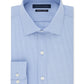Camisa social masculina Tommy Hilfiger com gola atlética e ajuste azul, tamanho 16 x 34 x 35